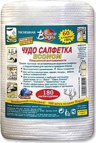 Салфетки хозяйственные в рулоне Чудо-тряпка Анти-Ворсинки вискоза 20x20 см 180 листов в рулоне – фото 13
