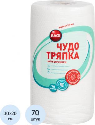Салфетки хозяйственные в рулоне Чудо-тряпка Анти-ворсинки вискоза 30x20 см 70 листов в рулоне – фото 14