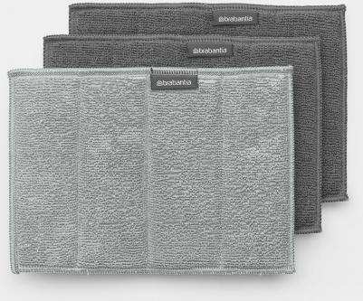 Набор чистящих салфеток из микрофибры SinkSide 3шт, серый