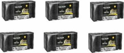 Губки для посуды черные большие XL профильные 4 шт – фото 2