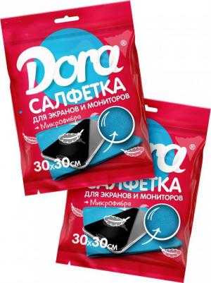 Салфетка хозяйственная микрофибра 30х30 см синяя – фото 7