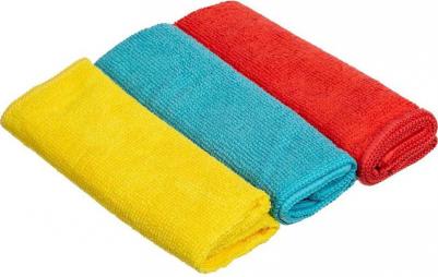 Салфетки хозяйственные из микрофибры 30х30см 3шт/уп 1573365 NN3030uz/220B3