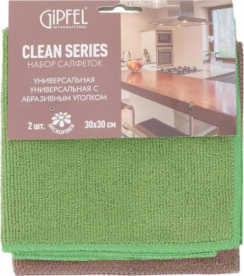Набор салфеток Clean Series 2 шт., 30х30 см универсальная, с абразивным уголком – фото 5