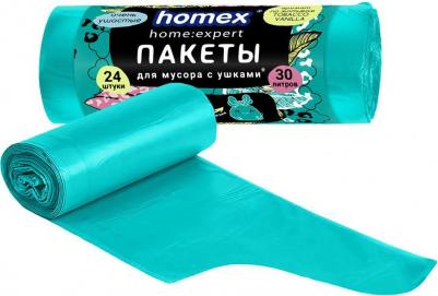 Пакеты для мусора Очень ушастые 10 мкм, 30 л, 47х54 см, 24 шт
