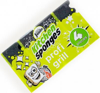 Губка для мытья посуды Profi Grill, 4 штуки 4903720021484 – фото 3