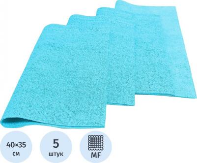 Салфетка хозяйственная микрополимер PVA/PU 35х40 310 г/м2 синий 5 шт/уп