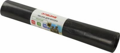 Мешки д/мусора 240л, черные, в пачке 5шт, ПВД, 60мкм, 90х140см, особо прочные, 601394 – фото 3