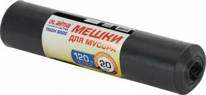Мешки для мусора "ULTRA", 240 л, черные, 5 шт., сверхпрочные, ПСД, 120 мкм, 90х140 см, 607698 – фото 1