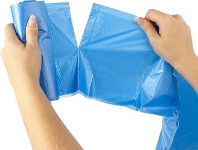 Мешки для раздельного сбора мусора 60 л синие в рулоне 20 шт., ПНД 10 мкм, 58х68 см, 606703, 3828 – фото 5