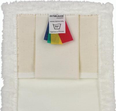 Насадка МОП плоская для швабры/держателя 50см, уши/карманы, м-фибра, Expert, 605312 – фото 5