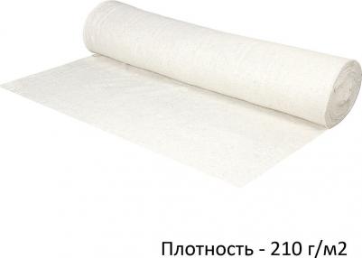 Полотно ХПП холстопрошивное плотное светлое, 1,5 х 50 м, 210 г/м2, шаг 2,5 мм