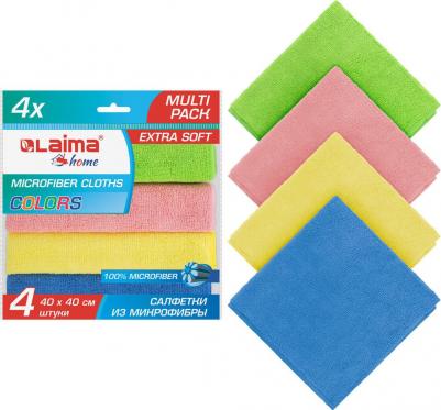 Салфетка из плотной микрофибры 40 х 40 см "Multi pack pro colour 40", комплект 4 штуки – фото 11