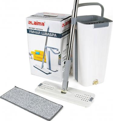 Швабра с отжимом и двухкамерным ведром 11 л/9 л, набор для уборки PRO CLEAN