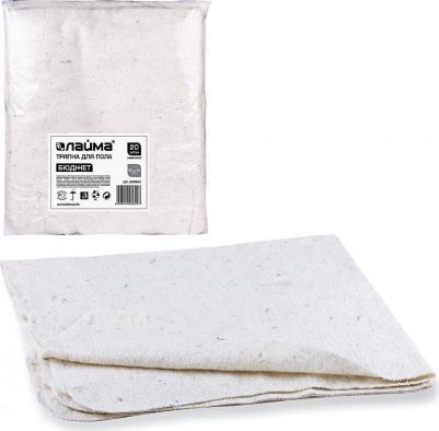 Тряпки для мытья пола ХПП, 80х100см КОМПЛЕКТ 20шт 190г/м2 80% хлопок, 20% полиэфир, бюджет, КВ