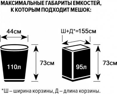 Мешки для мусора на 120 л прозрачные – фото 4
