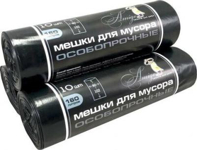 Мешки для мусора на 160 л черные 4670072256108 – фото 2