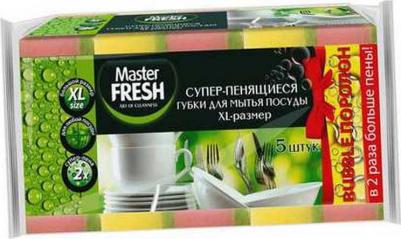 Губки для мытья посуды XL поролоновые 100х70х33 мм 5 штук в упаковке – фото 8