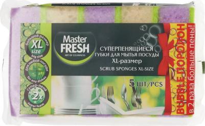 Губки для мытья посуды XL поролоновые 100х70х33 мм 5 штук в упаковке – фото 13