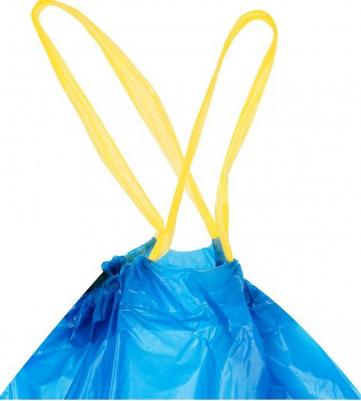 Мешки для мусора 30 л, ПВД, 50 х 60 см, 20 мкм, 20 штук, особо прочные, синие, в рулоне, с завязками – фото 7