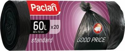 Мешки для мусора на 60 л черные