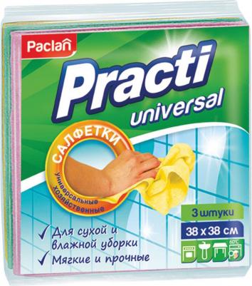 Салфетки универсальные, 38х38 см, КОМПЛЕКТ 3 шт., 110 г/м2, вискоза, "Practi Universal", 410018 – фото 11