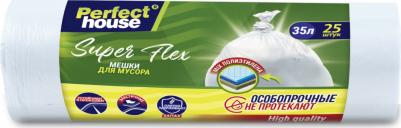 Мешки для мусора Super Flex с завязками 35л 25шт – фото 1