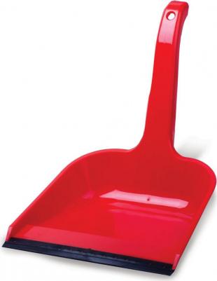 Совок для мусора, высокая ручка, пластик, красный, 4341600 – фото 1