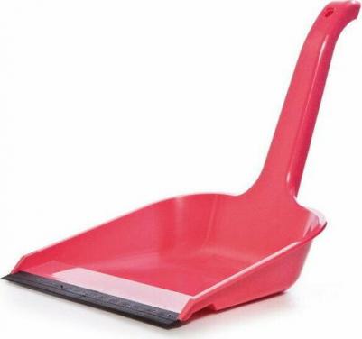 Совок для мусора, высокая ручка, пластик, красный, 4341600 – фото 3