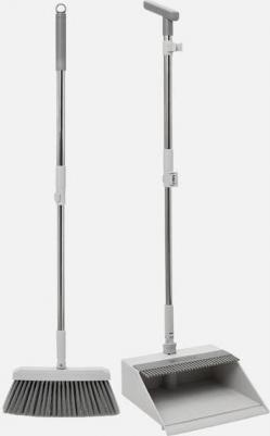 Щетка с совком, набор для уборки, телескопические ручки, белая