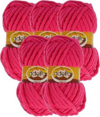 Набор пряжи Dolly, 100% полиэстер, 5*100 г, 40+/-3 м, №30, желто-зеленый – фото 4