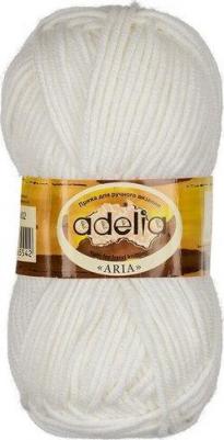 Пряжа Aria, 100% акрил, 5*100 г, 100 м+-5 м, №02, белый