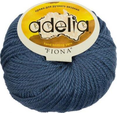 Пряжа "FIONA" 50% шерсть, 50% акрил 10 шт.х50г 90м №600 тёмно-синий