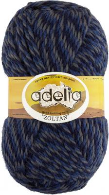 Пряжа ZOLTAN 100 % шерсть 5 шт. х 100 г 115 м ± 5 м №164 синий-серый – фото 2