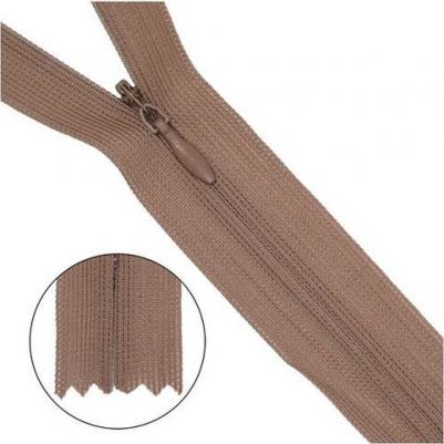 Молния потайная нераз.т3 50см (нейлон) (F316 серый), 10 шт – фото 1