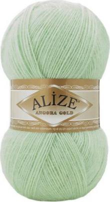 Пряжа Angora Gold, 20 % шерсть, 80 % акрил, 100 г, 550 м, 1 шт., 842 зеленая река 550 м