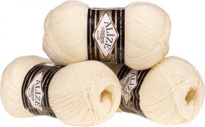 Пряжа "Superlana Klasik", 280 мх100 г, 62 молочная – фото 3