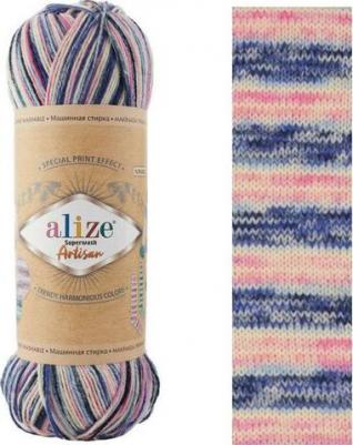 Пряжа Superwash Artisan 100гр. 420м. 75% SW шерсть, 25% полиамид 9004 секционный – фото 2