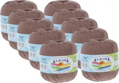 Пряжа Lily №223 бледно-коричневый