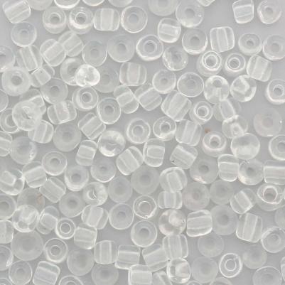 Бисер 6/0, 15 г (1 белый, прозрачный), 10 шт – фото 1