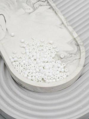 Бисер 6/0, 15 г (121 белый), 10 шт – фото 3