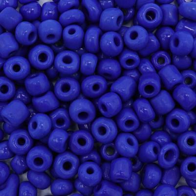 Бисер 6/0, 15 г (48 синий, непрозрачный), 10 шт