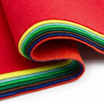 Фетр листовой мягкий ассорти, 1.0мм, 170гр, 20х30см, 8шт/упак, (2)