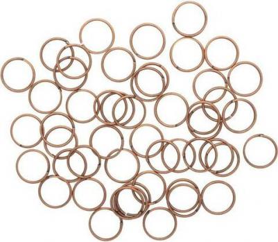 Кольцо соединительное 0,9*12мм, 50шт/упак, медь