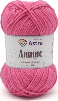 Пряжа 'Джинс', 50 г, 135 м (хлопок, акрил) (110 розовый), 4 мотка – фото 3