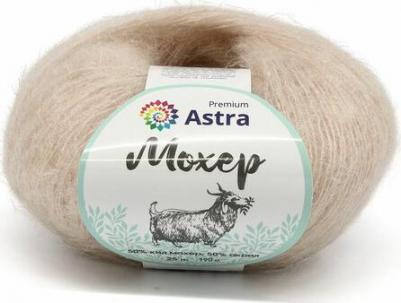 Пряжа 'Мохер' 25г, 190м, кид мохер, акрил, 01 белый, 4 мотка – фото 1