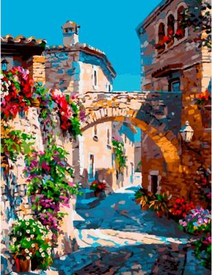 Живопись по номерам 30*40 Испания. Ператальяда 803-ASV