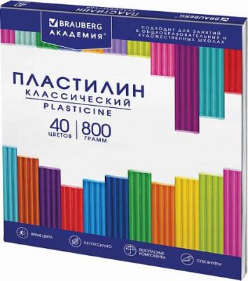 106509, Пластилин классический "АКАДЕМИЯ КЛАССИЧЕСКАЯ", 18 цветов, 360 г, СО СТЕКОМ, 106509 – фото 2
