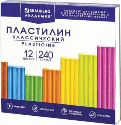 106509, Пластилин классический "АКАДЕМИЯ КЛАССИЧЕСКАЯ", 18 цветов, 360 г, СО СТЕКОМ, 106509 – фото 4