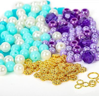 664700, Набор BEADS SET для творчества, рукоделия, и создания украшений РУСАЛКИ, 170 бусин, 6 металлических шармов, резинка, KIDS, 664700 – фото 3