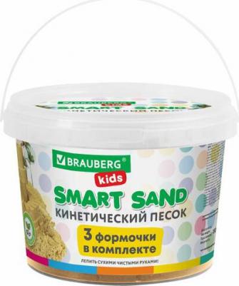 Песок для лепки кинетический KIDS, песочный, 1500 г, 3 формочки, ведерко, 665096 – фото 4